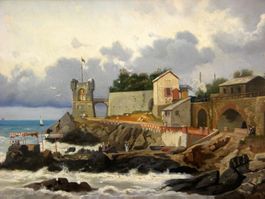 Giovanni Battista Ferrari paysage huile