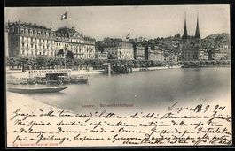 AK Luzern, Schweizerhofquai, 1901