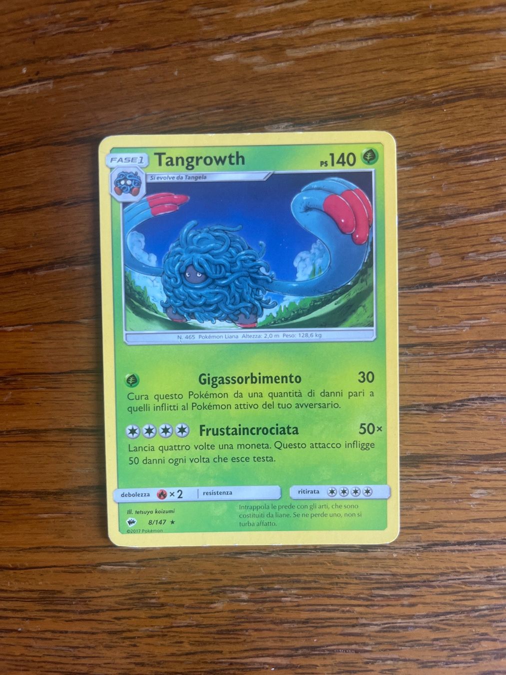 Pokémon Carte collezionabili: Carte Pokemon Tangrowth - Burning Shadows - IT – Usato da Vernayaz venduto da Darkfrost