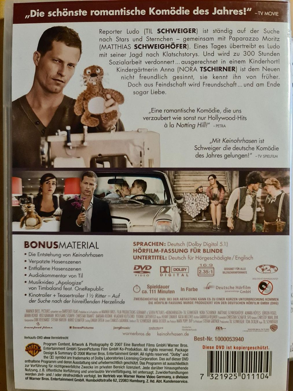 Tutti i DVDs: Keinohrhasen – Usato da Dintikon venduto da Vexi 1