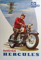 Hercules Motorrad Prospekt 1956 (Reprint) Werbe-Folder
