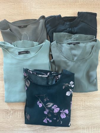 5 schöne Langarmblusen Gr L