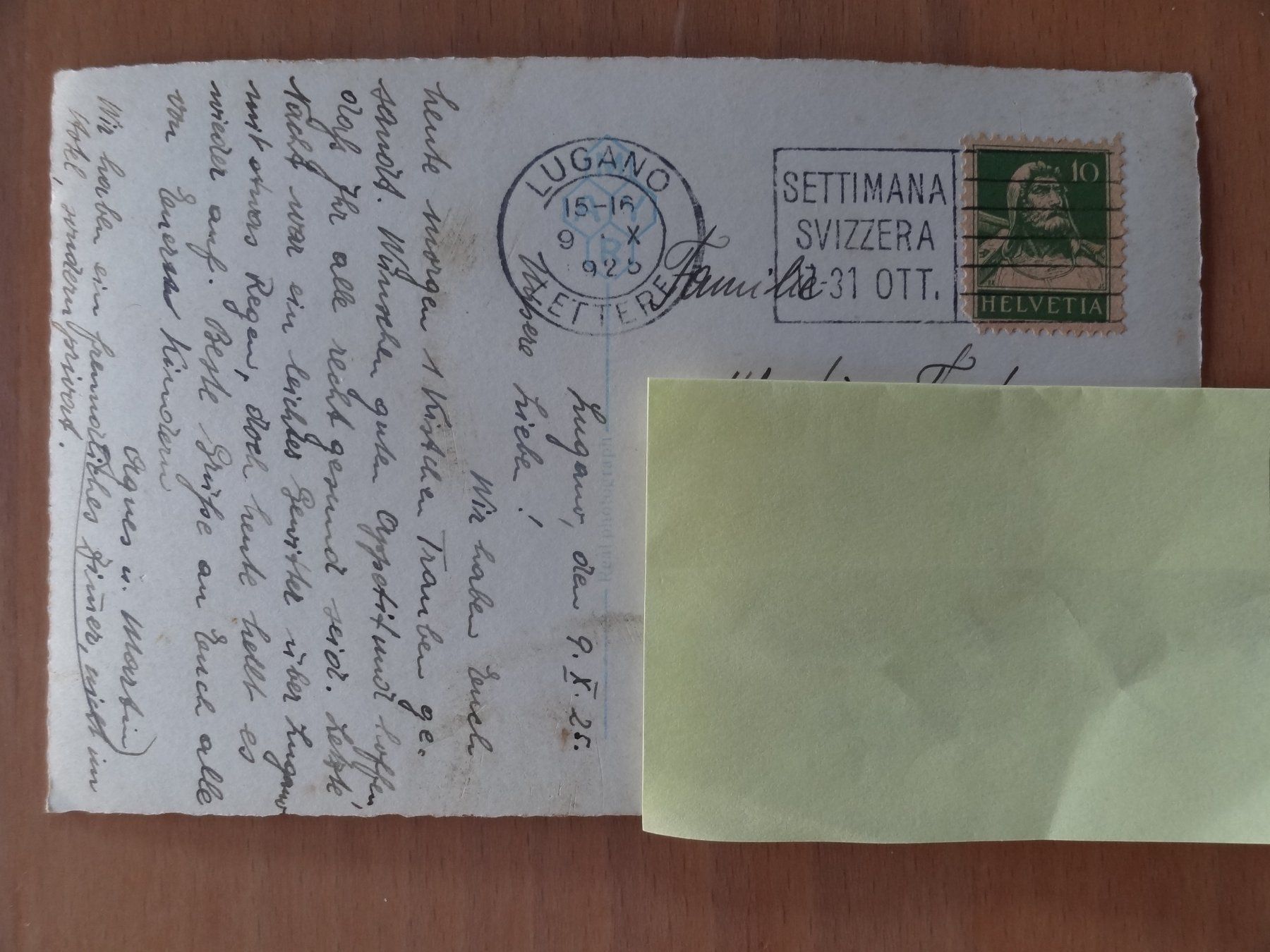Cartes postales: Gandria - Lago di Lugano - 1925 – D'occasion à St Léonard par Riglin 1