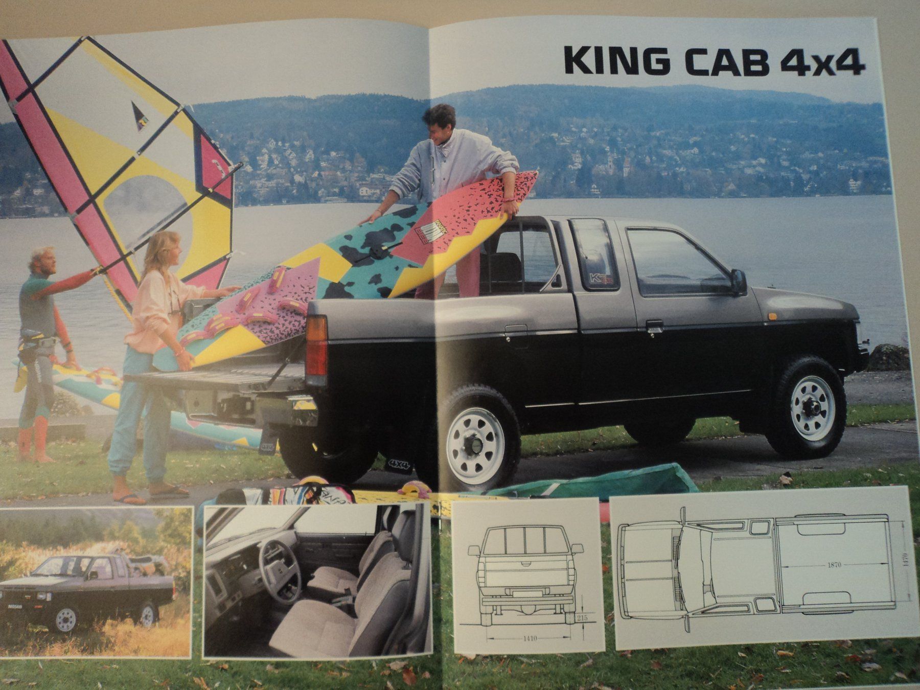Nissan Dokumente: Prospekt Nissan King Cab 4x4 1987 – Gebraucht aus Schwarzenburg von modelCARama 4