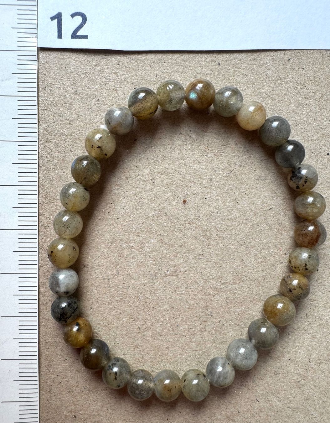 Bracciali & Braccialetti: Labradorit  Armband.   elast    TOP!!!  6mm   interessant – Nuovo e nell'imballaggio originale da Leuggern venduto da gemshow 5