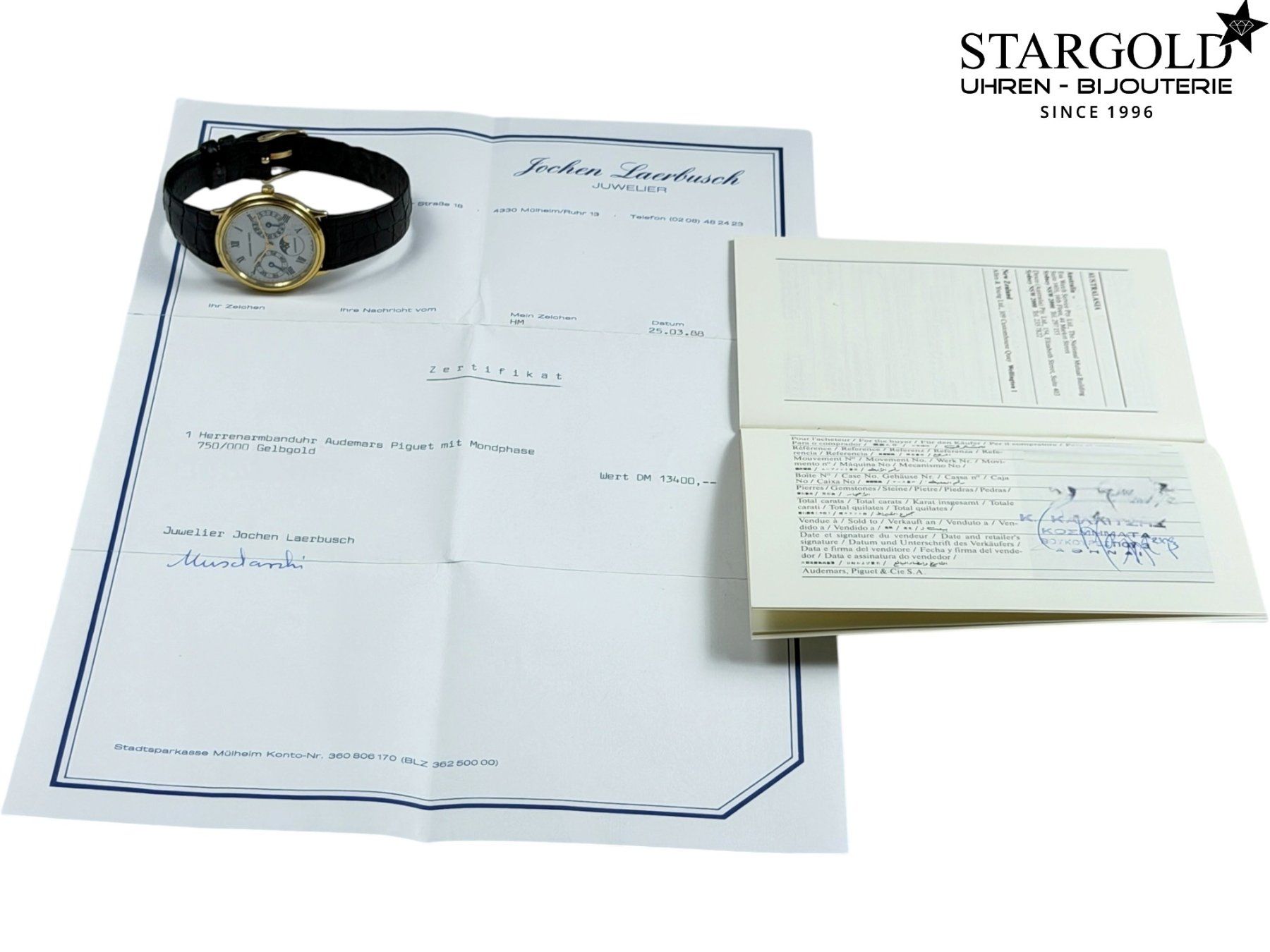 Audemars Piguet Uhren: Audemars Piguet Day-Date Moonphase - 25589BA – Gebraucht aus Zürich von Stargold-Uhren 8