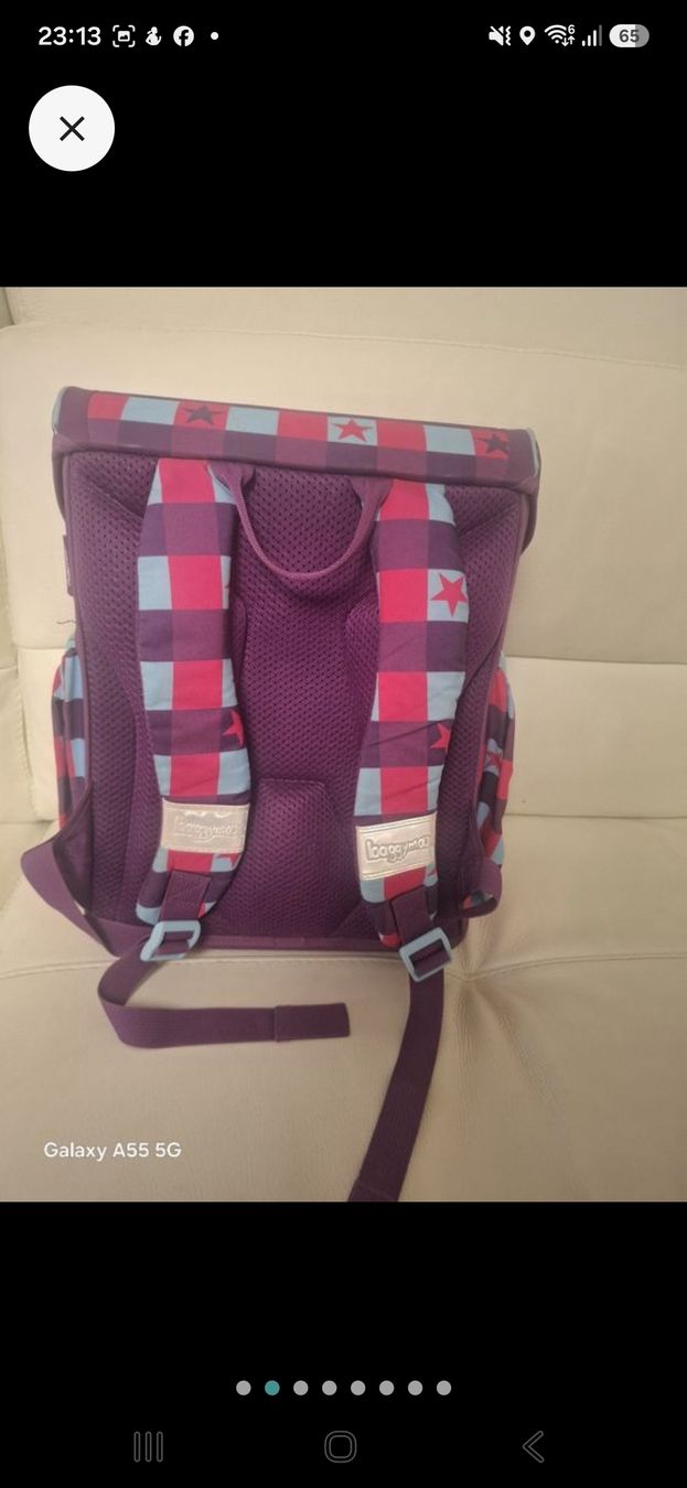 Sacs à dos: Rucksack mit passendem Federmäppchen, lila, Sterne – D'occasion à Sirnach par donatogalella81 1