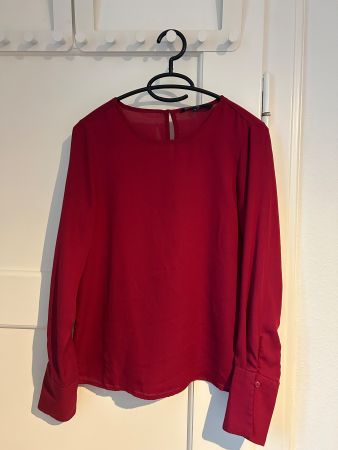 Bluse von Vero Moda Gr. XS Bordeaux