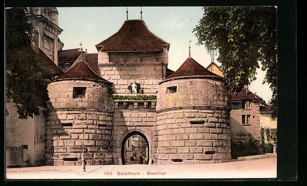 Cartoline postali: AK Solothurn, Strasse am Baslertor – Usato da Berlin venduto da bartko-reher