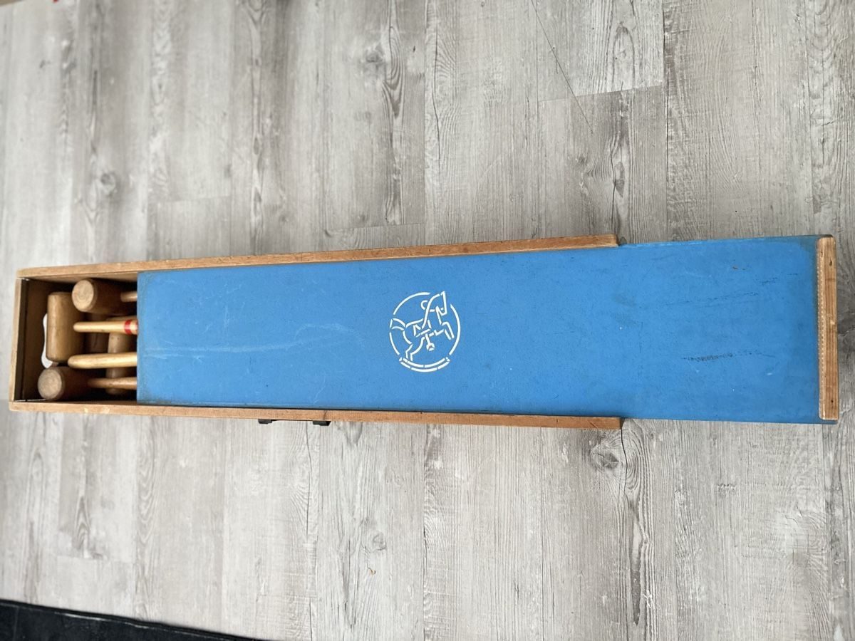Giochi: Krocket Set Holz komplett Vintage – Usato da Rüdlingen venduto da Charlesboeni 1