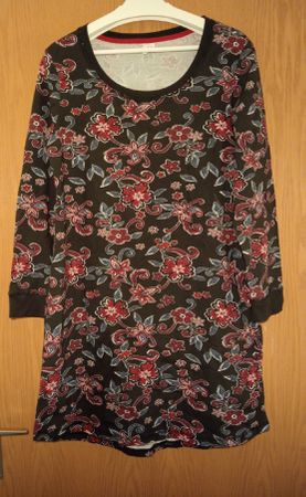 Sommerkleid mit Blumenmuster Ellen Amber (Migros), Blau, M