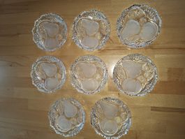 Dessertteller, Schalen, Glas