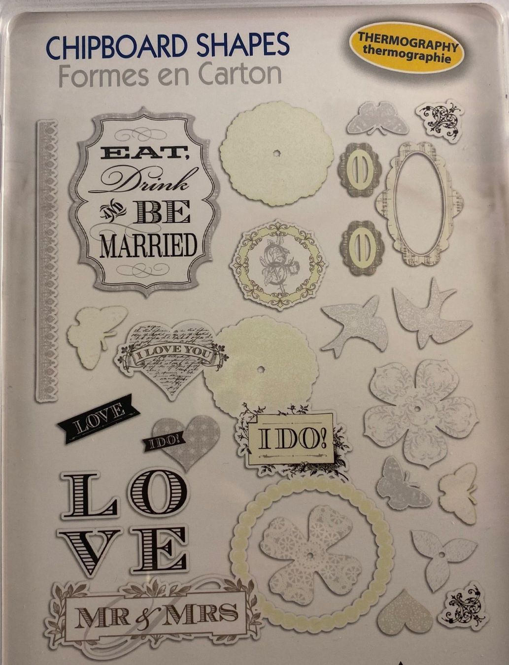 Karten: Wedding Chipboard Shapes – Neu und originalverpackt aus Wichtrach von Mona1994 1