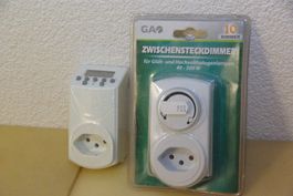 Zeitschaltuhr und Zwischensteckdimmer, OVP