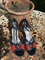 Rote und schwarze Tangoschuhe (38) 🔥👠☀️