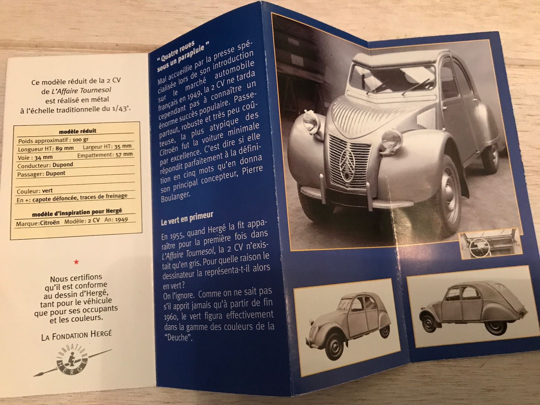 Citroën Modellautos: Tintin - Modellauto 1:43 - Citroën 2CV – Neu (gemäss Beschreibung) aus St.Gallen von Bigdisch 1
