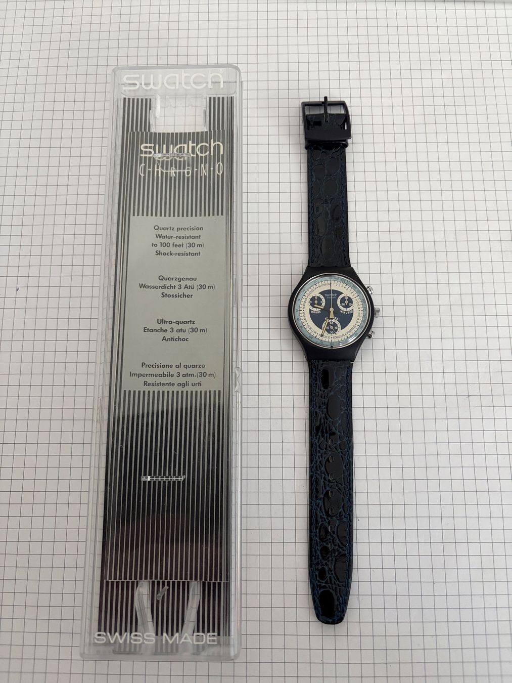 Swatch Orologi: Swatch Silver Star Chronograph – Nuovo e nell'imballaggio originale da Cham venduto da Furex 1