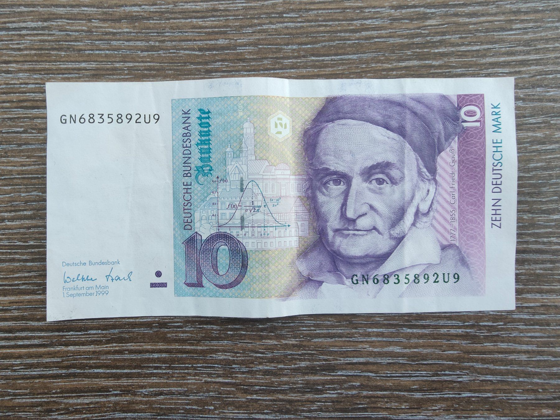 Banknoten: Deutschland 10 Mark 1999 !!!!!! – Gebraucht aus Flaach von Lonzo99