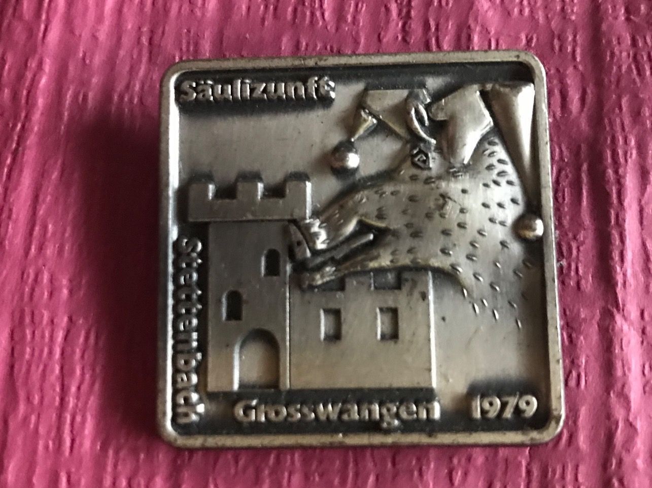 Placchette & Badge: Säulizunft Grosswangen 1979 – Usato da Itingen venduto da Bebbi6569