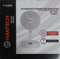 Hantech USB-Ventilator faltbar Camping Homeoffice NEU