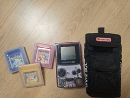 Nintendo Game Boy Color Lila mit Tasche und 3 Games Pokemon