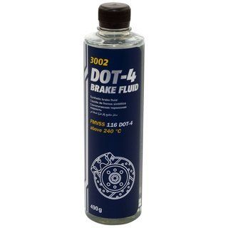 Mannol Öl und Additive: Bremsflüssigkeit MANNOL DOT4 SAE J1703 490 g – Neu und originalverpackt aus Flawil von SELMANAUTOTEILE
