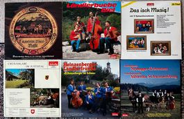 6 LPs: SCHWEIZER LÄNDLER DIVERSE - DAS ISCH MUSIG!