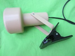 SPOTLAMPE 70er Jahre Kult Design Metallausführung Klemmspot