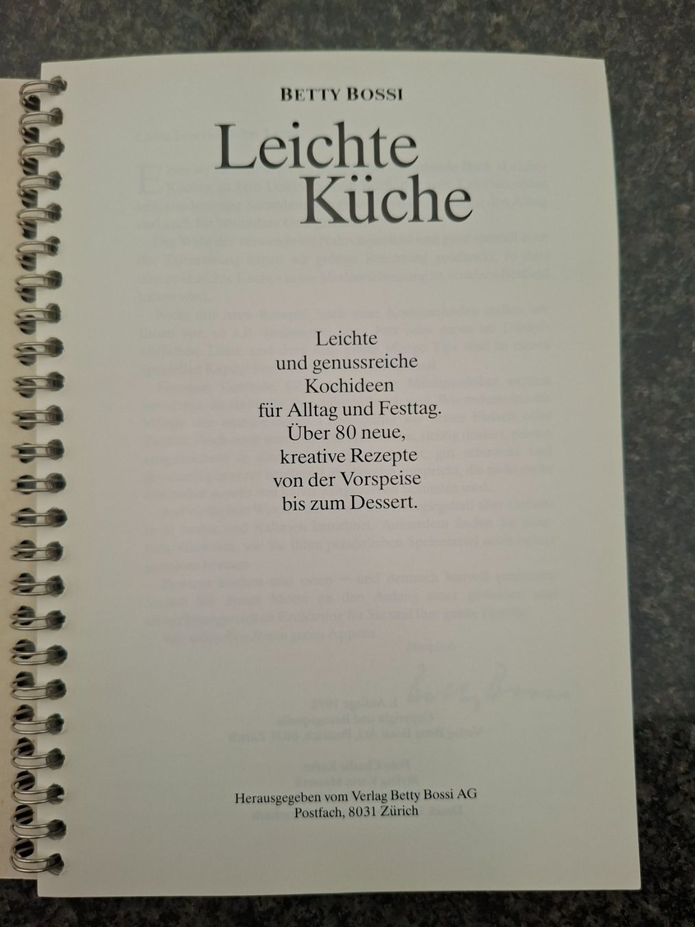 Libri: Betty Bossi; Leichte Küche – Usato da Boniswil venduto da Totomat-Lady2 1
