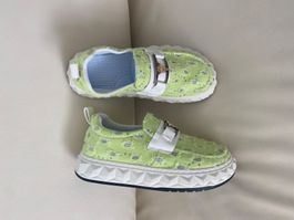 MUST HAVE - sportlicher Used-Look Sneaker, grün, 39.5