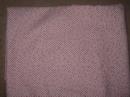 Baumwollstoff weiss mit rot/rosa Pünktli Reststück!