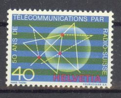 1971, Nr.504, Sondermarke 50 Jahre Radio Schweiz ** (1)