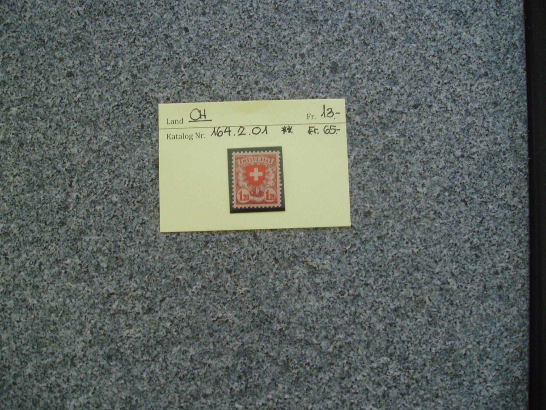 Alle Briefmarken: CH 164.2.01 ** Wappenmuster – Neu und originalverpackt aus Rudolfstetten von Nemo_333 1