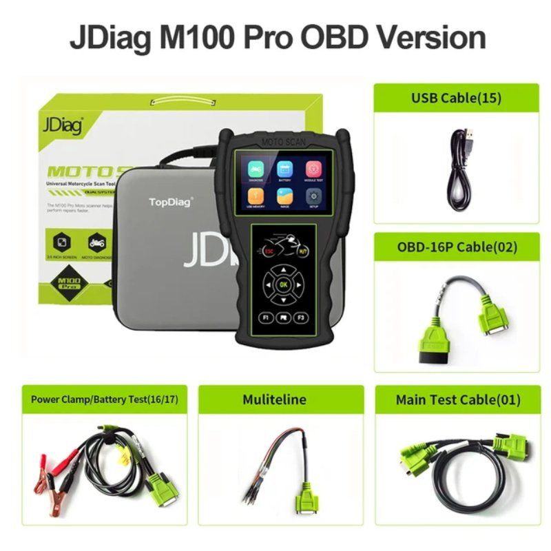Scanner: JDiag M100 Pro Motorrad OBD Auto Scanner – Neu und originalverpackt aus Malans GR von BUYBEST-Schweiz 1