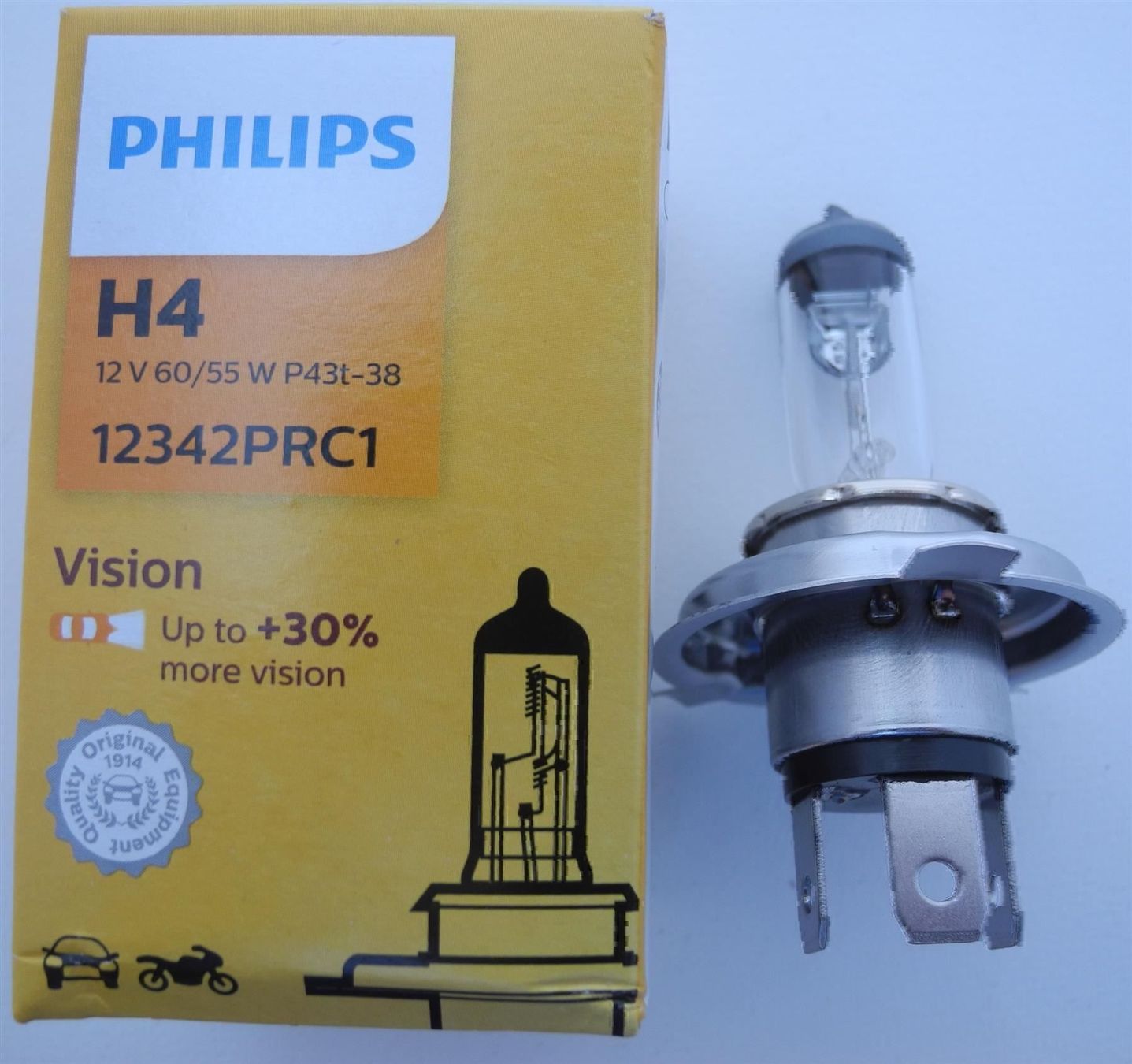 Philips Lampade: 10 Stück Philips Vision H4, 12342PRC1 – Nuovo e nell'imballaggio originale da Kottwil venduto da Crazyrolf 2