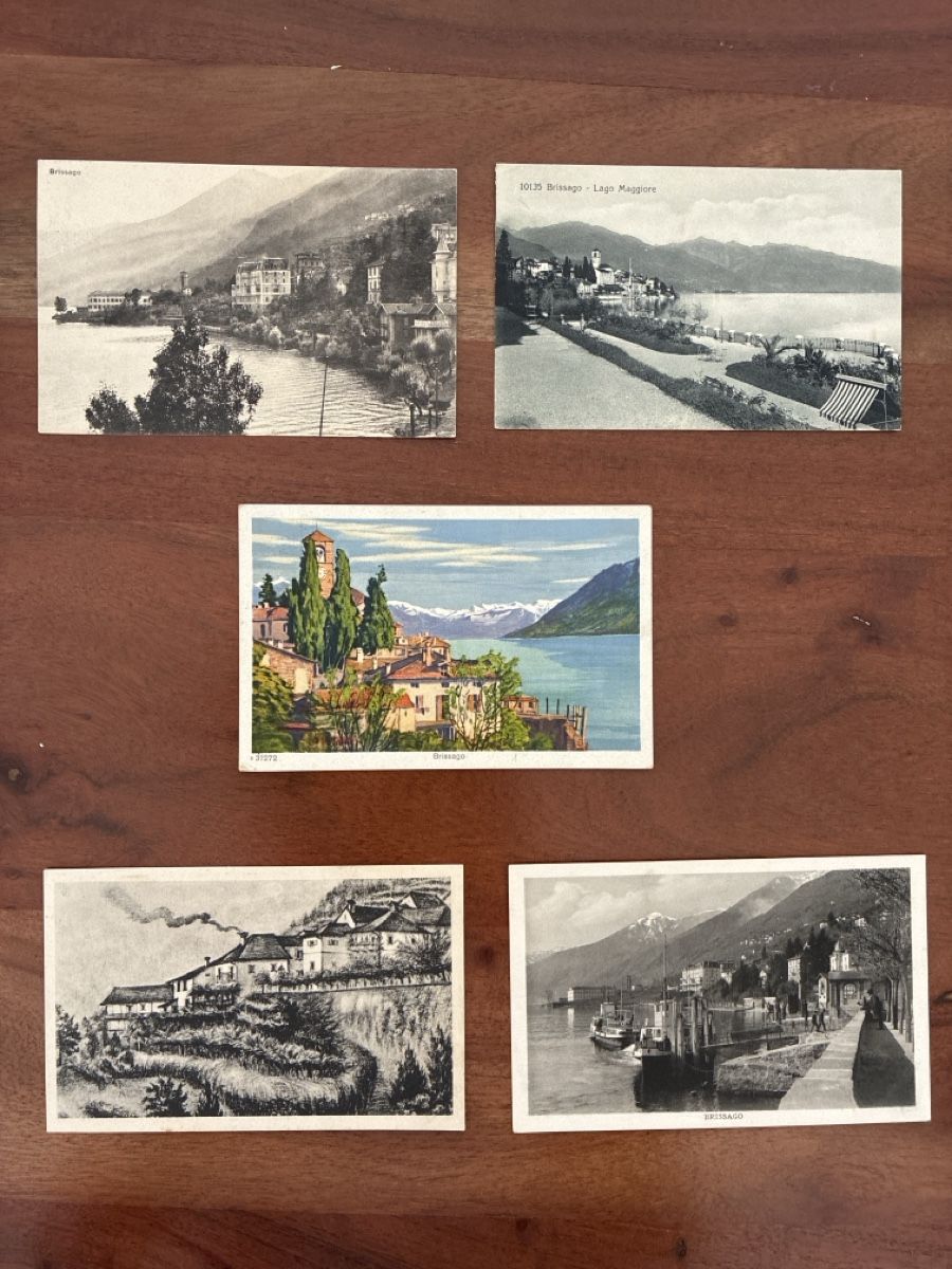 Cartoline postali: 10 Ansichtskarten Schweiz von Brissago TI – Usato da Oftringen venduto da Cla.vD.74 2