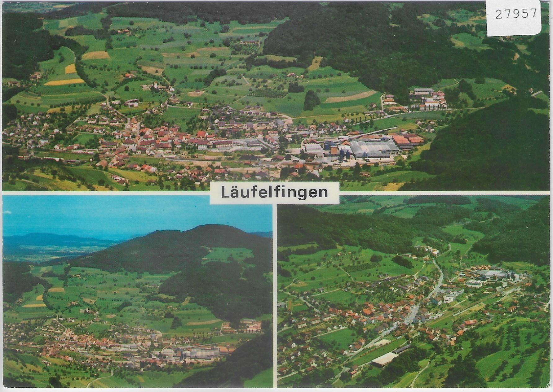 Cartoline postali: Flugaufnahme Läufelfingen BL – Usato da Ettingen venduto da Kartenplanet