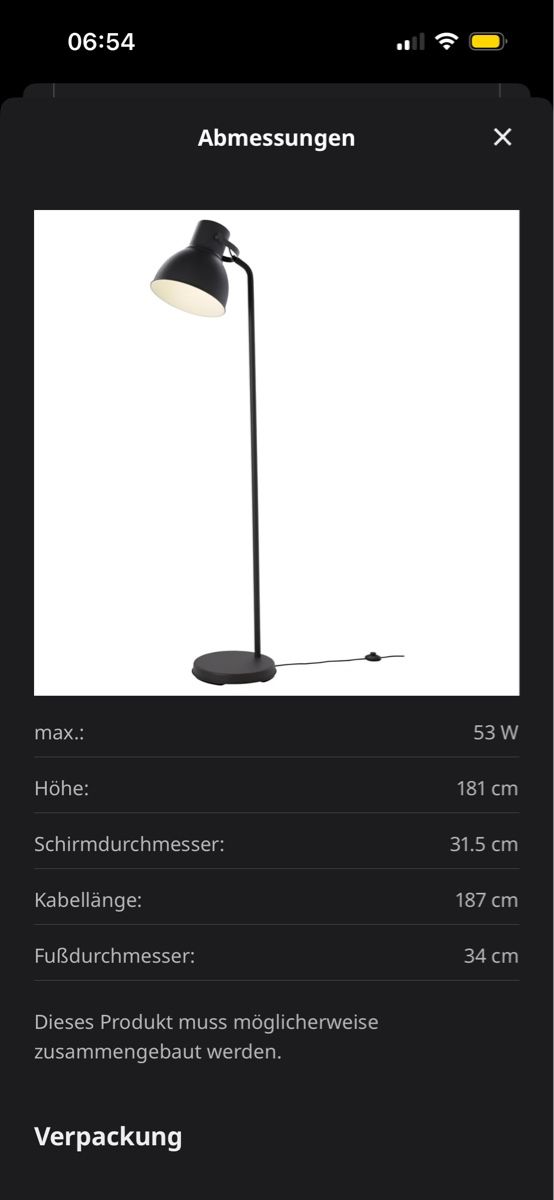 Ikea Lampes: Ikea Stehlampe HEKTAR – D'occasion à Zürich par ich_z6th 1