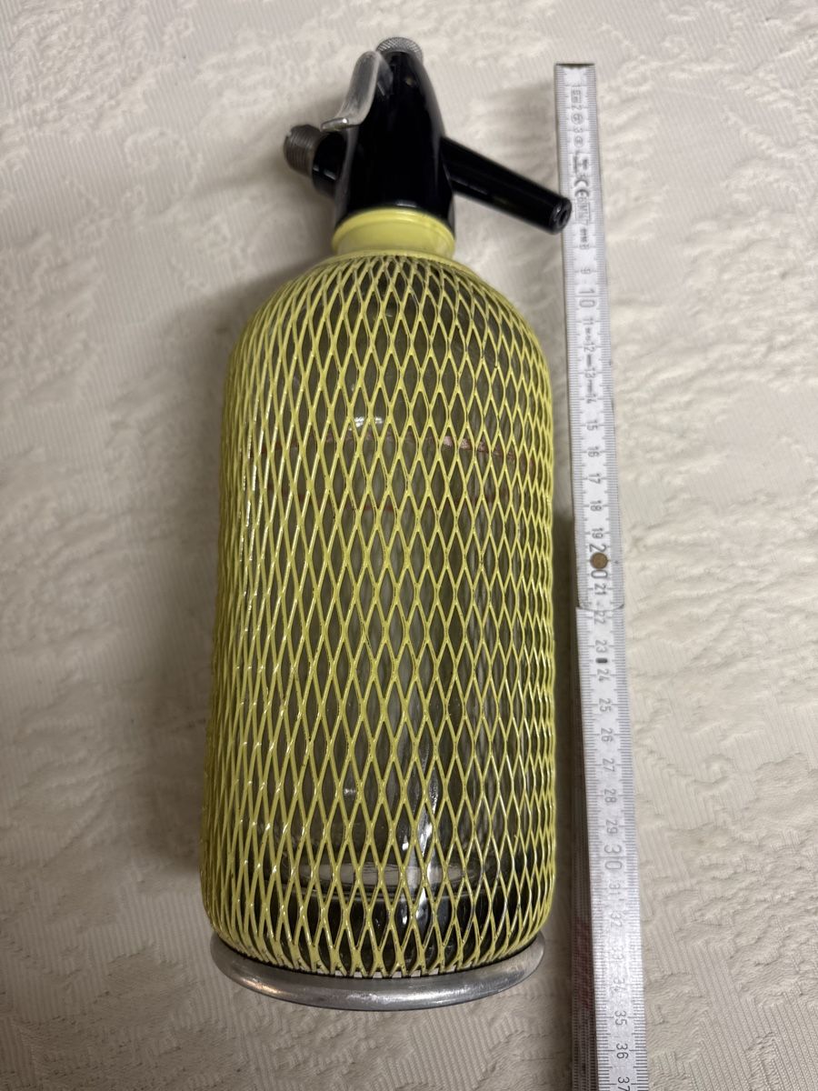 Flaschen: Seltener Sodasiphon mit Metallnetz – Gebraucht aus Gams von ver_n7n9