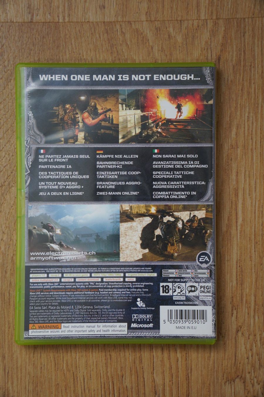 Giochi: Xbox 360 game Army of Two – Usato da Niederuzwil venduto da S.J.21 1