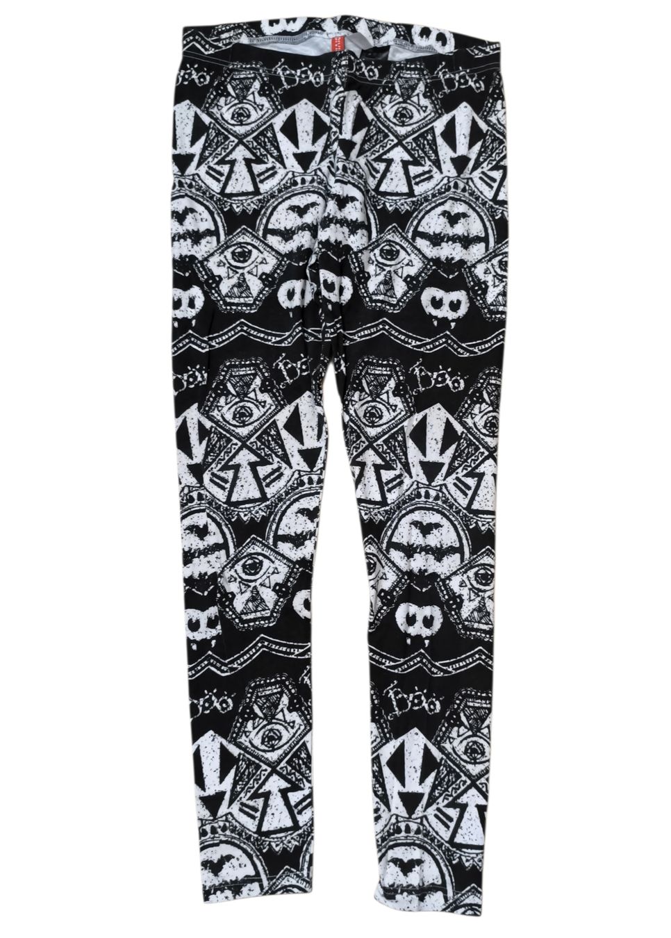 H&M Leggings: Schwarze Leggings mit Muster - Emo, Gothic, Punk – Nuovo (secondo la descrizione) da Gettnau venduto da Immortal_