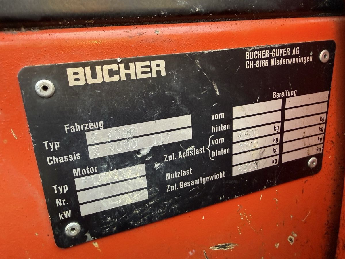 Bucher Traktoren: Transporter Bucher Zenith 4000 Turbo – Gebraucht aus Sigriswil von ck56 8