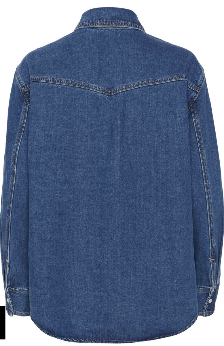 Camicette: Coole Hemd-/Jeansbluse mit Strasssteinen – Usato da Zürich venduto da Indigo2012 5