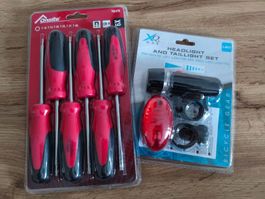 Ab 1.-🔥6x Schraubendreher Set Onsite und Fahrradlicht Set🔥