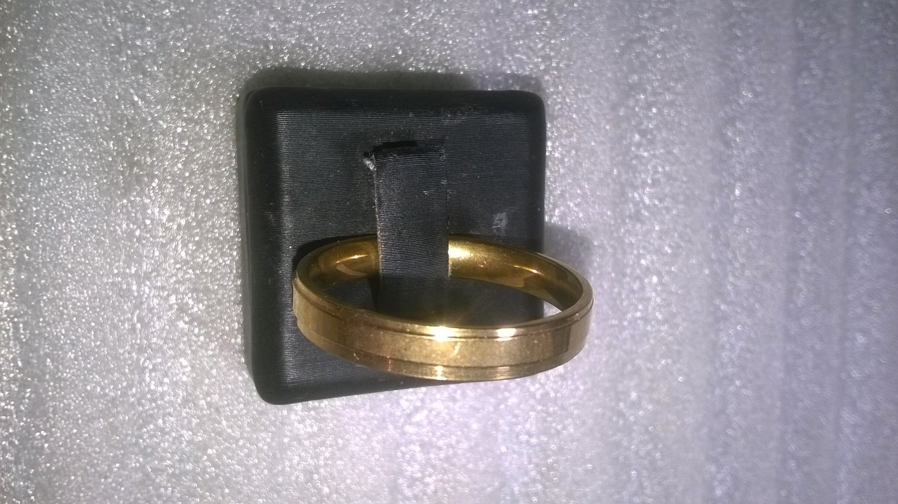 Anelli: ring edelsthal,,vergoldet,,,glanzig – Nuovo (secondo la descrizione) da Basel venduto da bijoutrie_4