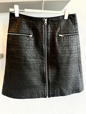 Whistles Leder-Minirock, Größe XS / leather mini skirt XS