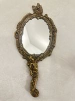 Messing-Handspiegel – Jugendstil / Barock – 30x14 cm