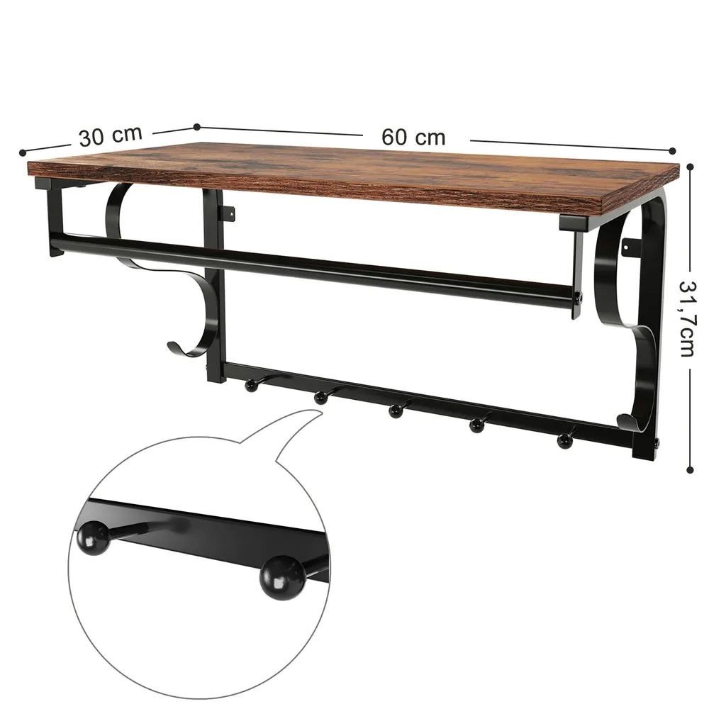 Guardaroba: Wandgarderobe mit 5 Haken – Nuovo e nell'imballaggio originale da Winterthur venduto da aredo 3