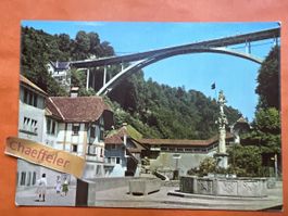 Fribourg Pont du Gottéron er Fontaine de la Vigilance