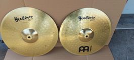 14" Hihat becken headliner brass, neuwertig